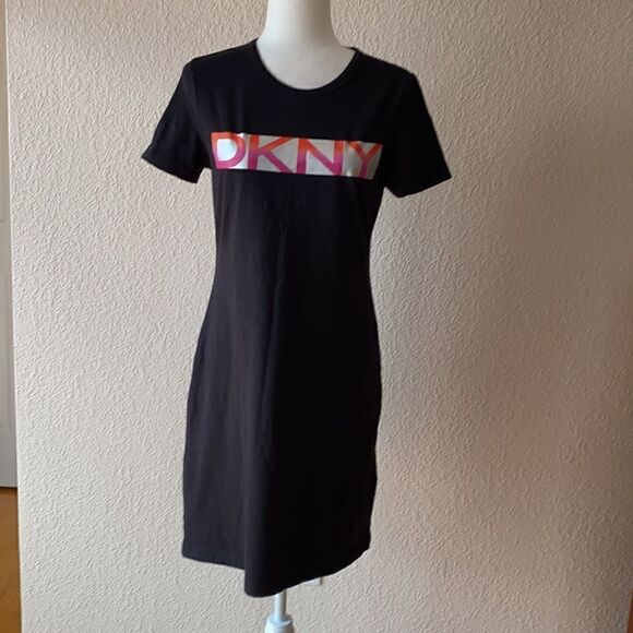 DKNY Women's Logo T-Shirt Dress - Picture 4 of 9